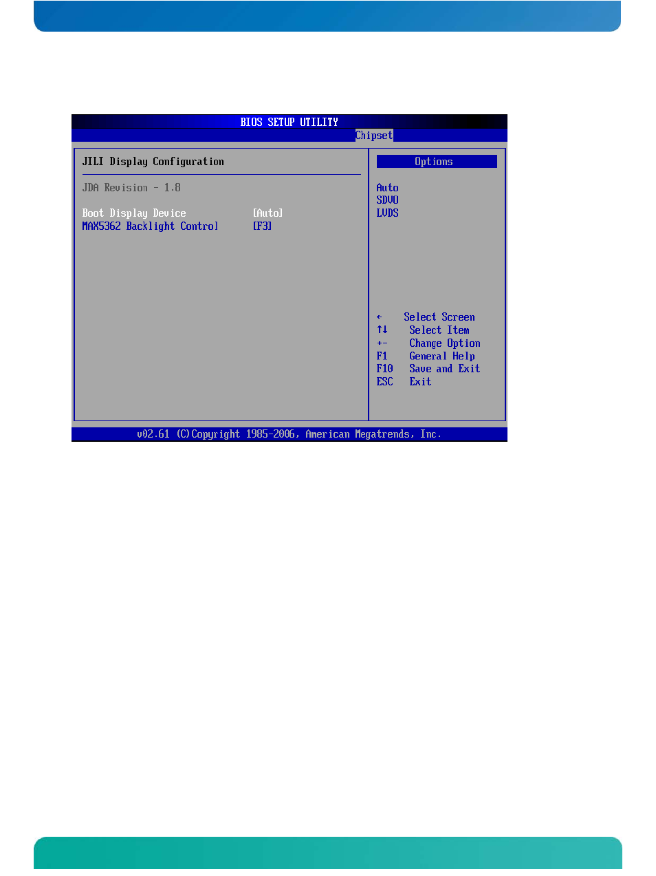 12 jili display configuration, Jili display configuration | Kontron COMe-cXLi2 User Manual | Page 98 / 106