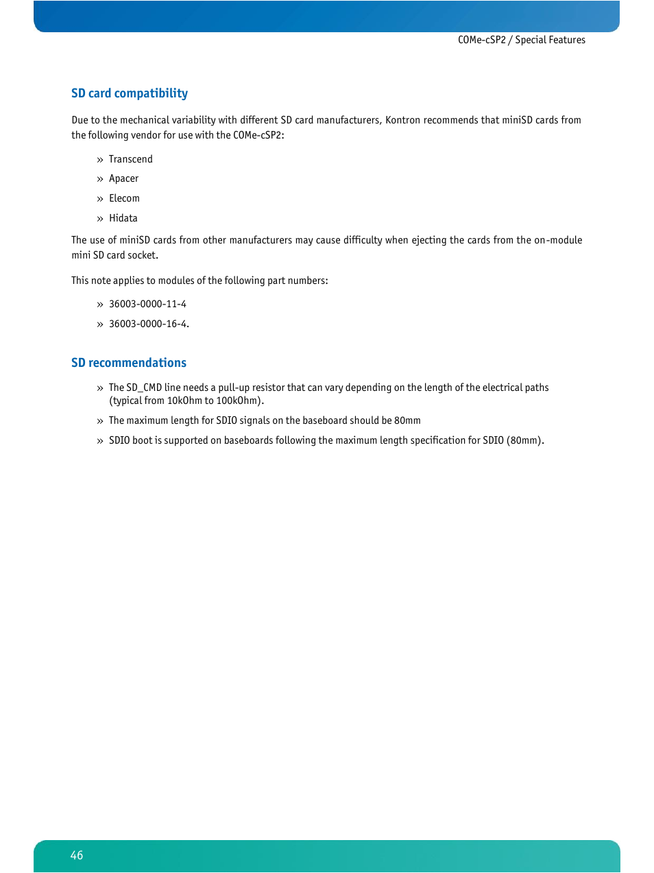 Kontron COMe-cSP2 User Manual | Page 51 / 109