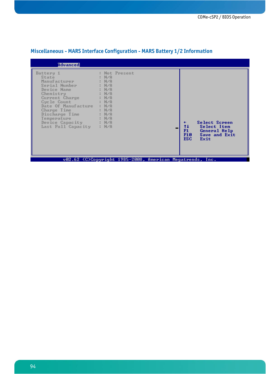 Kontron COMe-cSP2 User Manual | Page 99 / 109