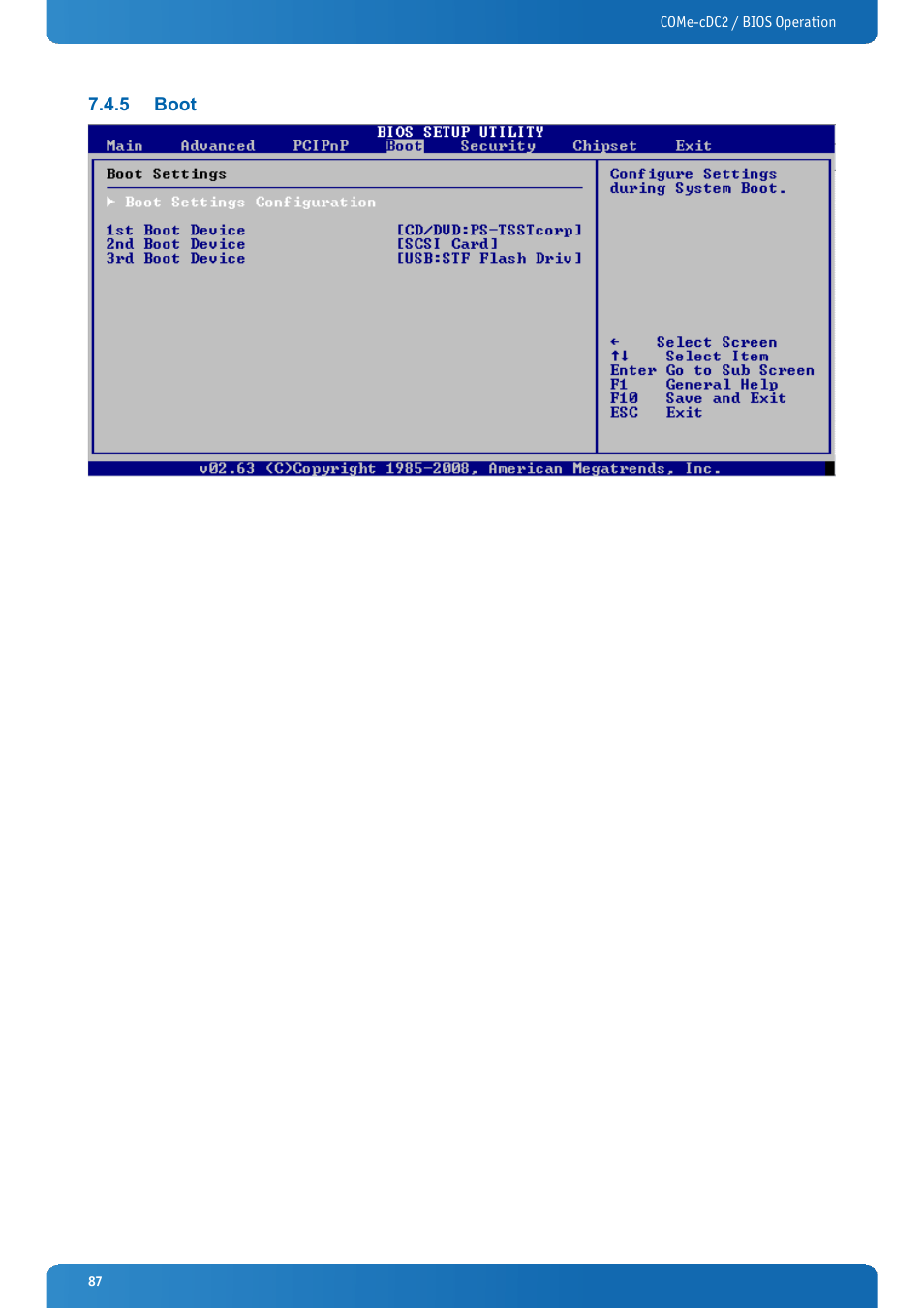 5 boot, Boot | Kontron COMe-cDC2 User Manual | Page 87 / 97