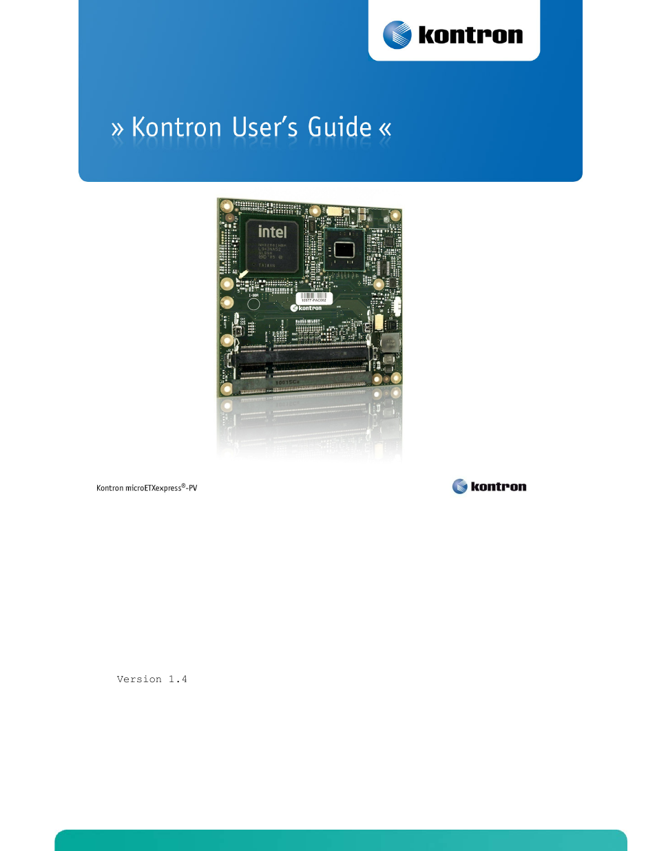 Kontron COMe-cPV2(v1.4) User Manual | 123 pages