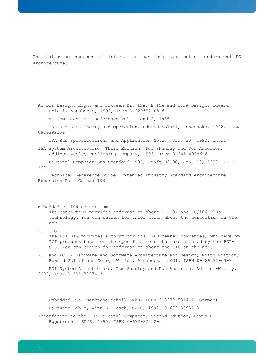 9appendix b: architecture information, 1 buses, 2 general pc architecture | Kontron COMe-cPV2(v1.4) User Manual | Page 119 / 123