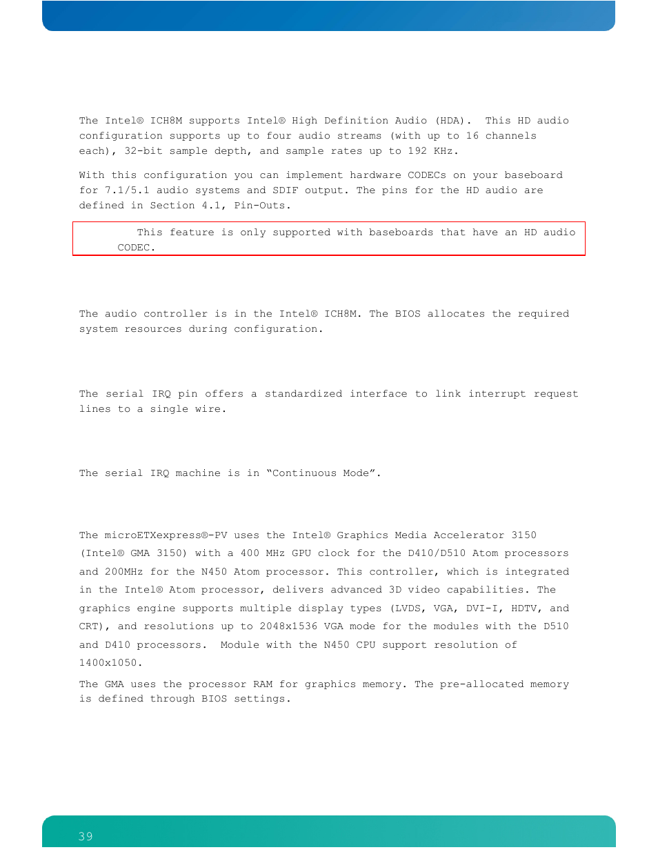 Kontron COMe-cPV2(v1.4) User Manual | Page 43 / 123