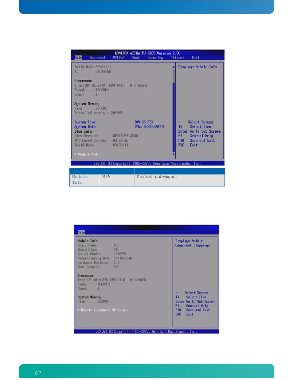 Kontron COMe-cPV2(v1.4) User Manual | Page 71 / 123