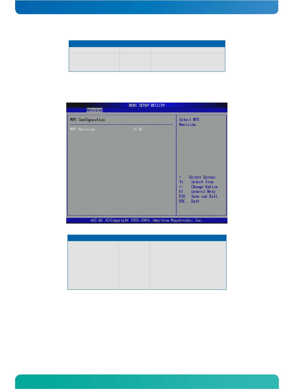 Mps configuration | Kontron COMe-cPV2(v1.0) User Manual | Page 90 / 122