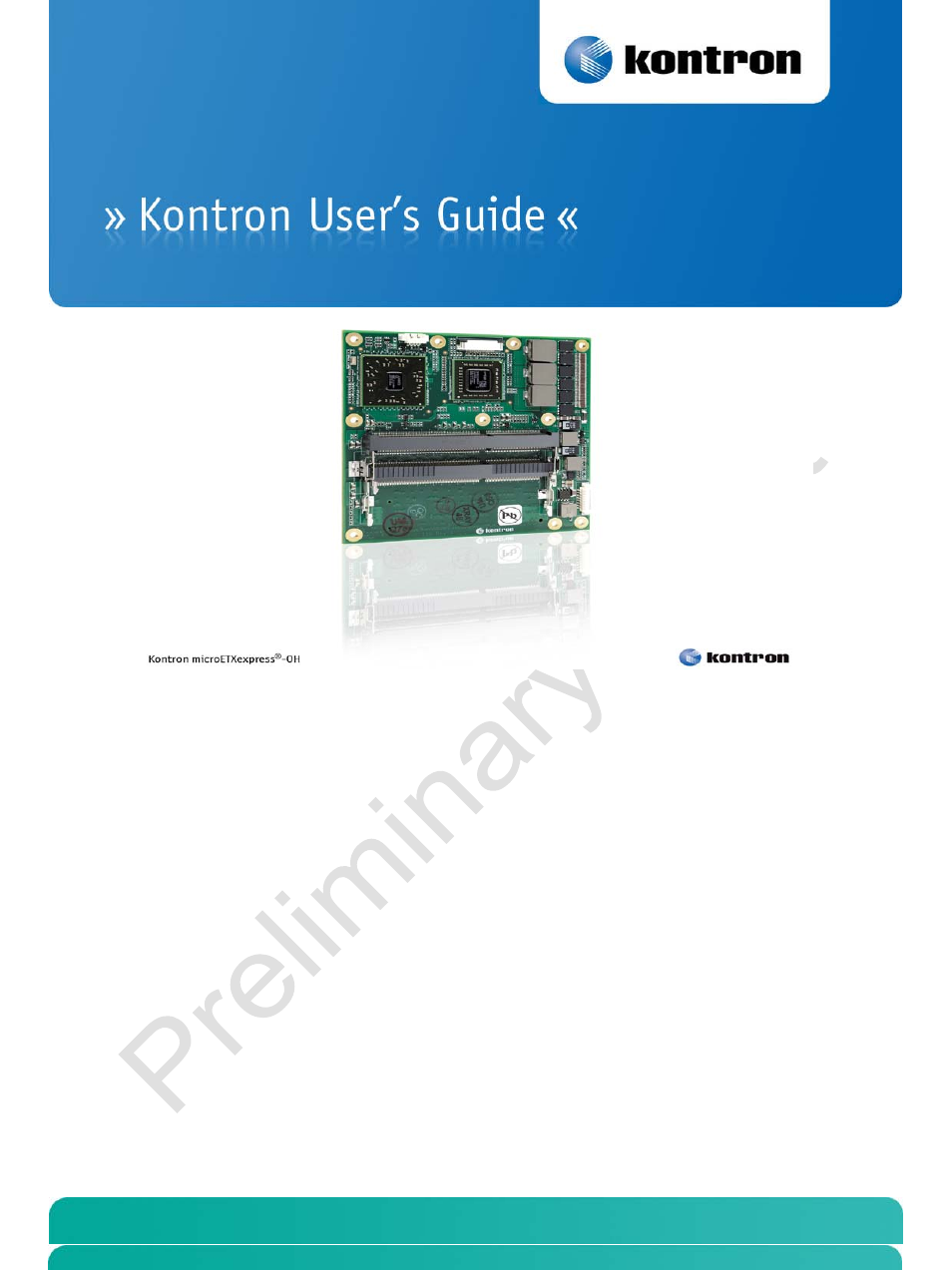 Kontron COMe-cOHXX User Manual | 168 pages