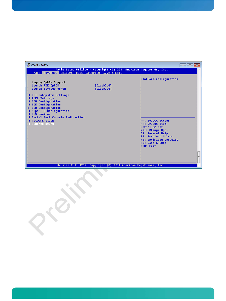 Kontron board | Kontron COMe-cOHXX User Manual | Page 102 / 168