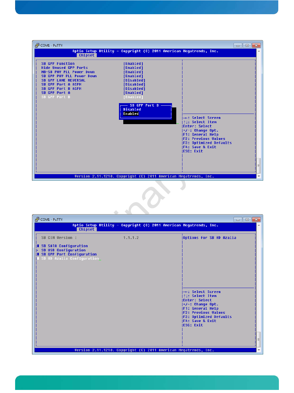 South bridge hd azalia configuration | Kontron COMe-cOHXX User Manual | Page 147 / 168