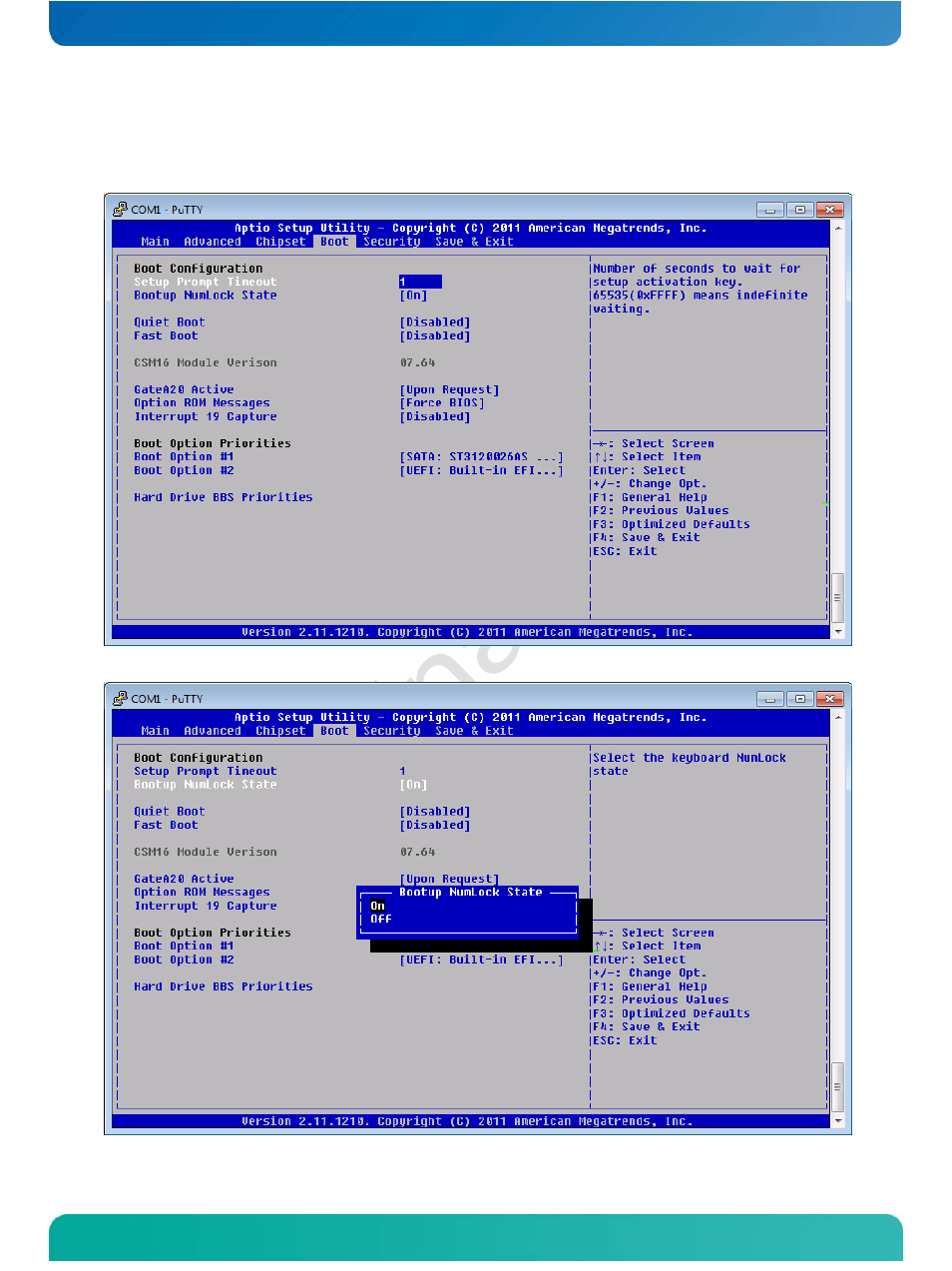 5 boot configuration, Boot configuration | Kontron COMe-cOHXX User Manual | Page 149 / 168