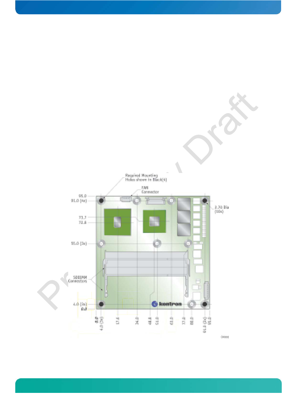 3 mechanical specifications, Mechanical specifications | Kontron COMe-cOHXX User Manual | Page 17 / 168