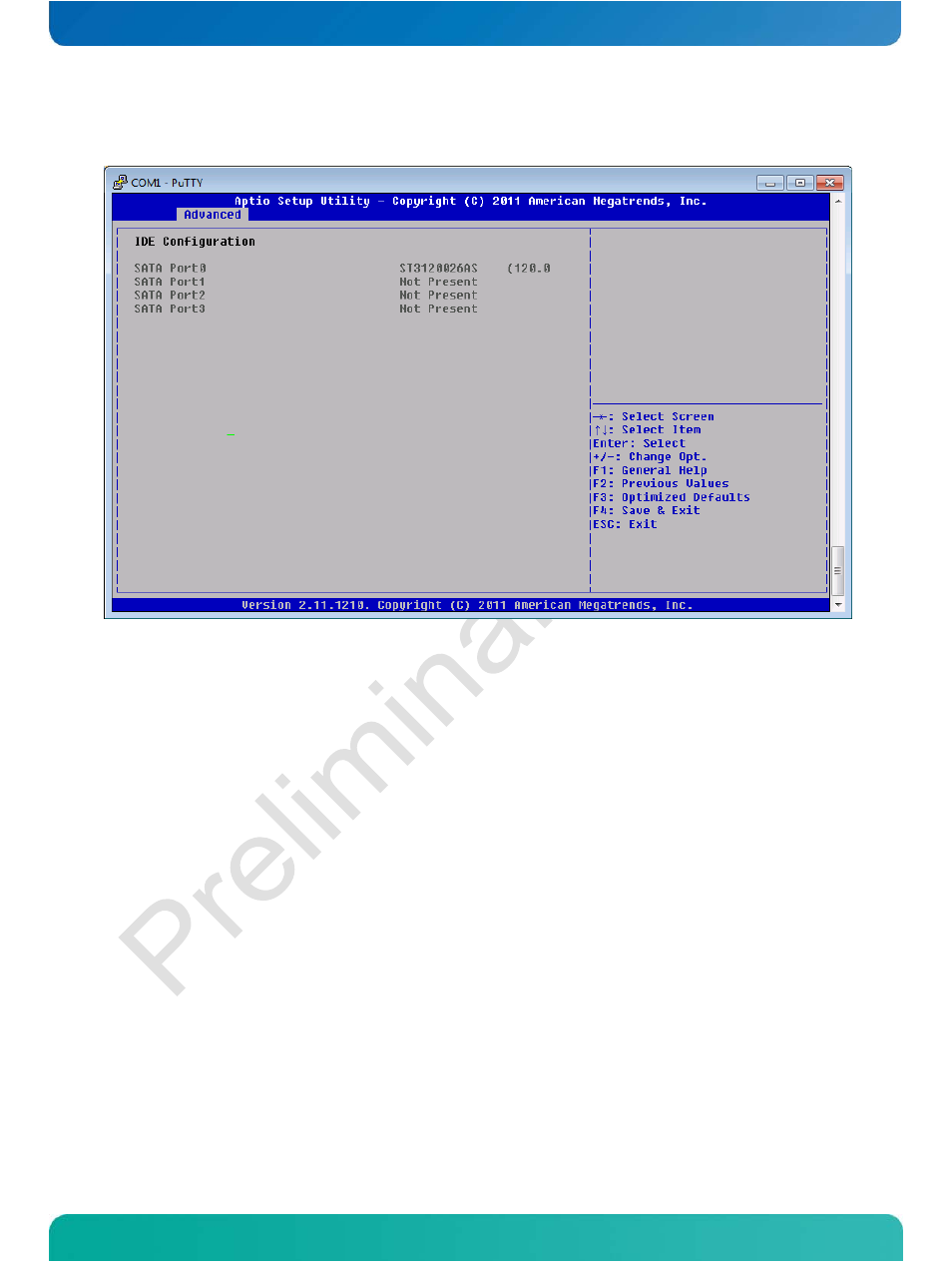 Ide configuration | Kontron COMe-cOHXX User Manual | Page 83 / 168