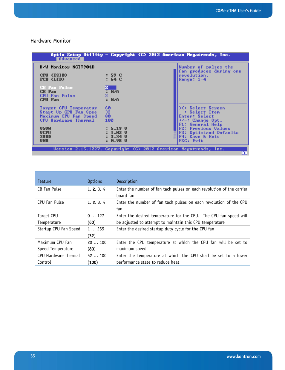 Kontron COMe-cTH6 User Manual | Page 61 / 83