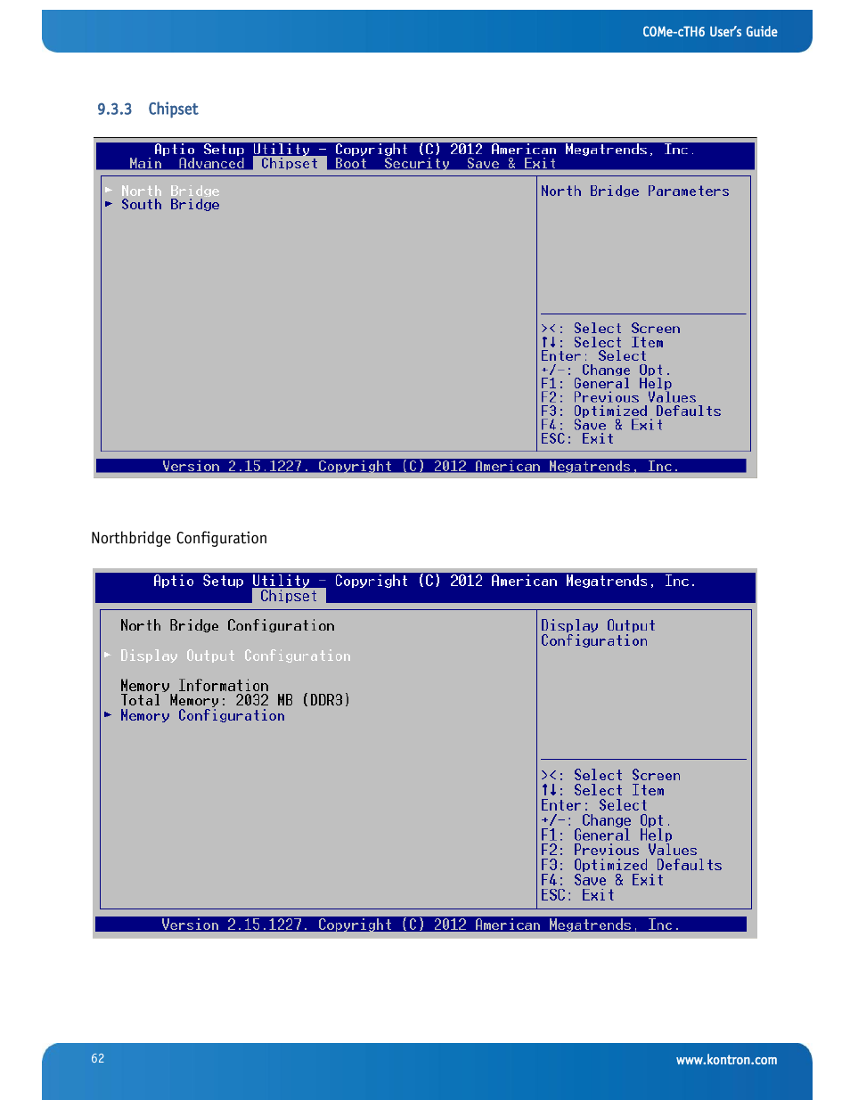 Chipset | Kontron COMe-cTH6 User Manual | Page 68 / 83