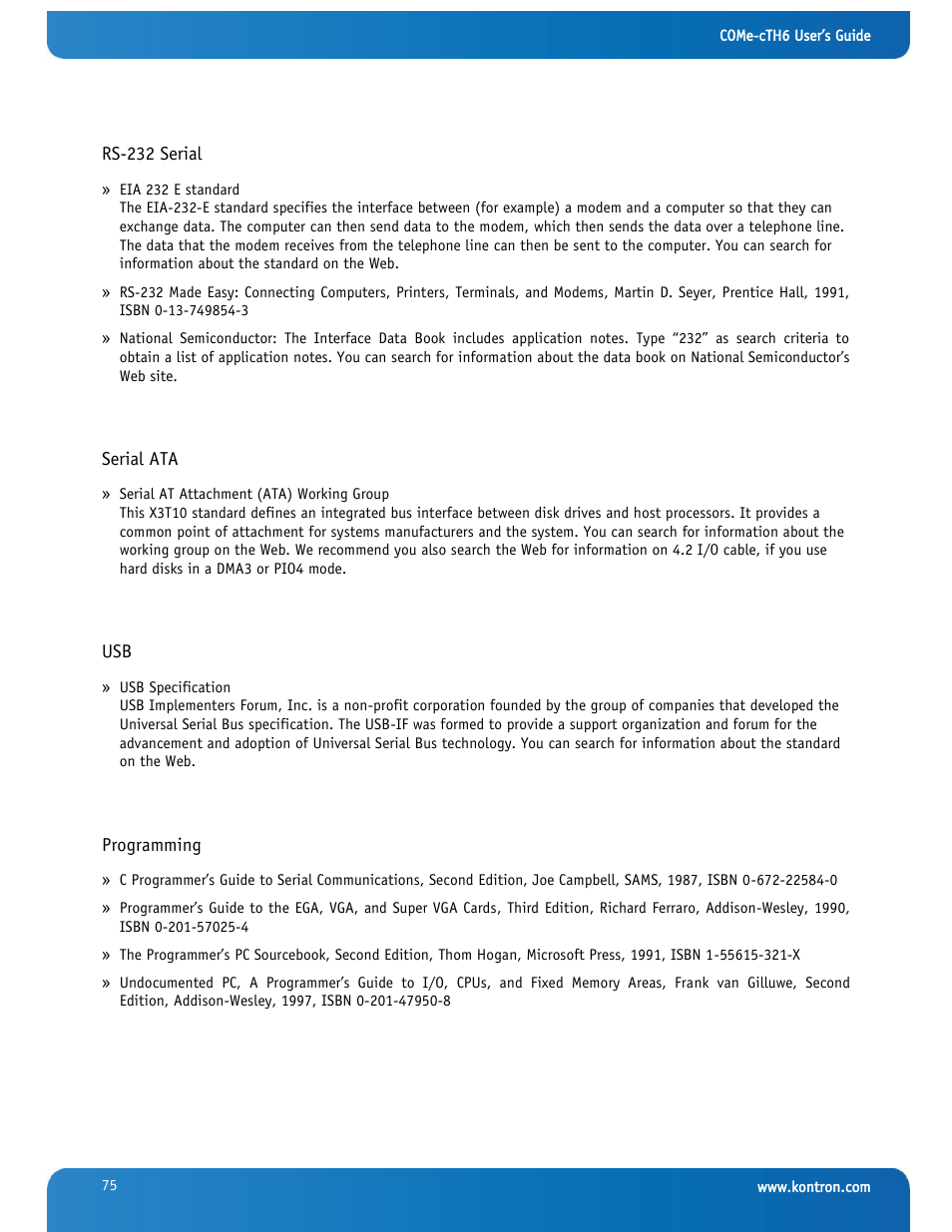 Kontron COMe-cTH6 User Manual | Page 81 / 83