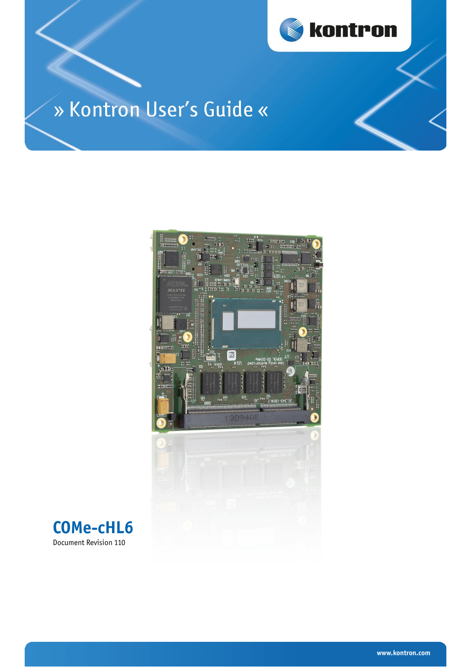Kontron COMe-cHL6 User Manual | 113 pages