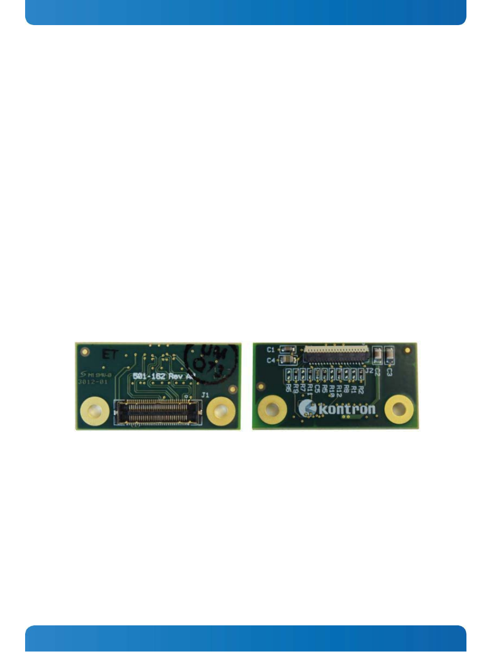 10 klas (kontron lvds adapter system) connections, Figure 7. klas board 34mm x 18mm, Klas (kontron lvds adapter system) connections | Kontron SMARC Evaluation Carrier User Manual | Page 37 / 74