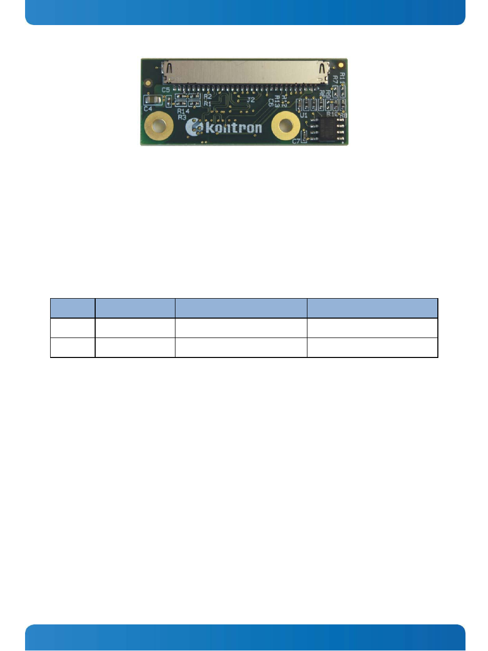 Figure 8. klas board 43mm x 18mm | Kontron SMARC Evaluation Carrier User Manual | Page 38 / 74