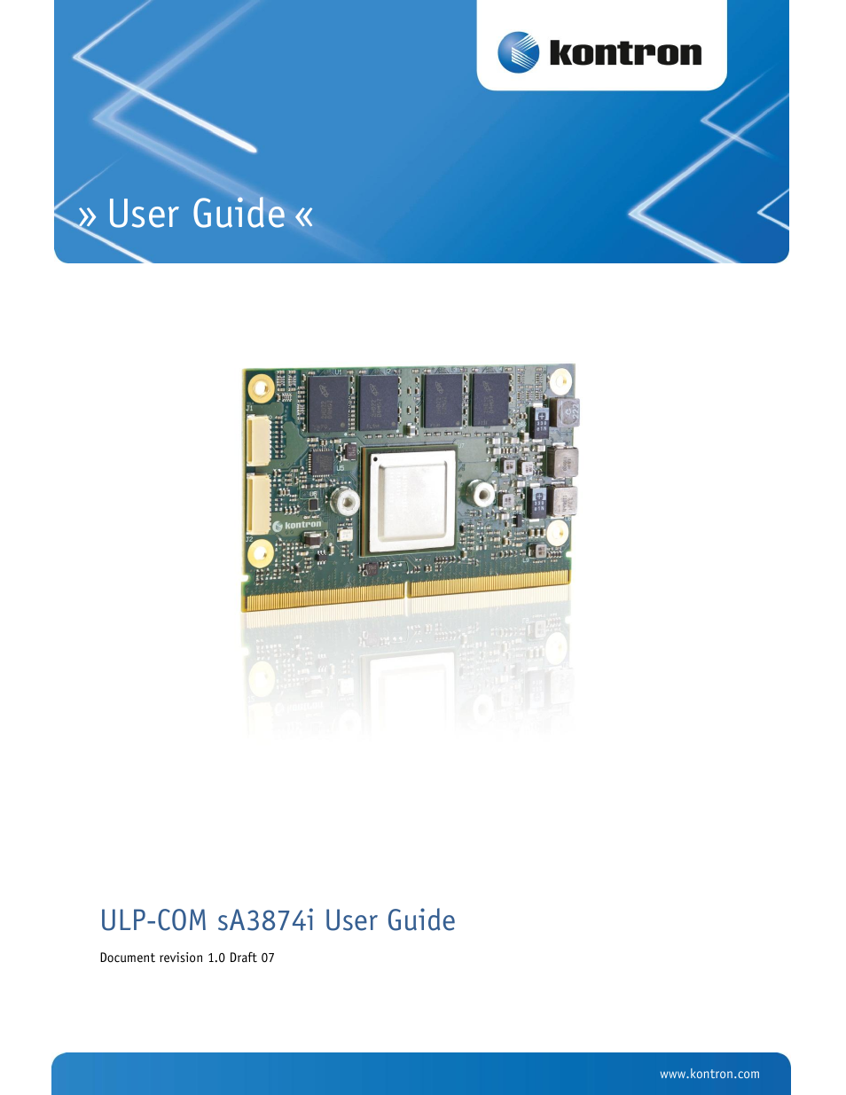 Kontron SMARC-sA3874i User Manual | 80 pages
