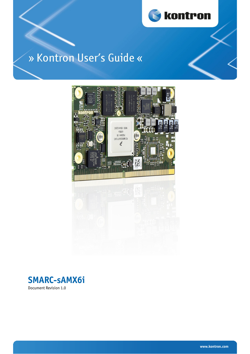 Kontron SMARC-sAMX6i User Manual | 38 pages