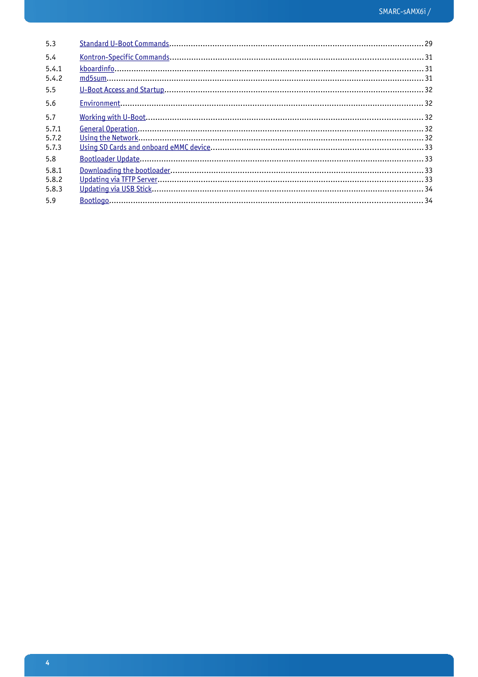 Kontron SMARC-sAMX6i User Manual | Page 4 / 38