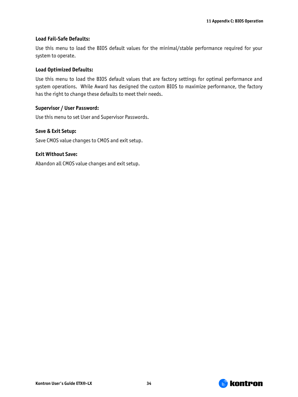 Kontron ETX-LX User Manual | Page 34 / 71