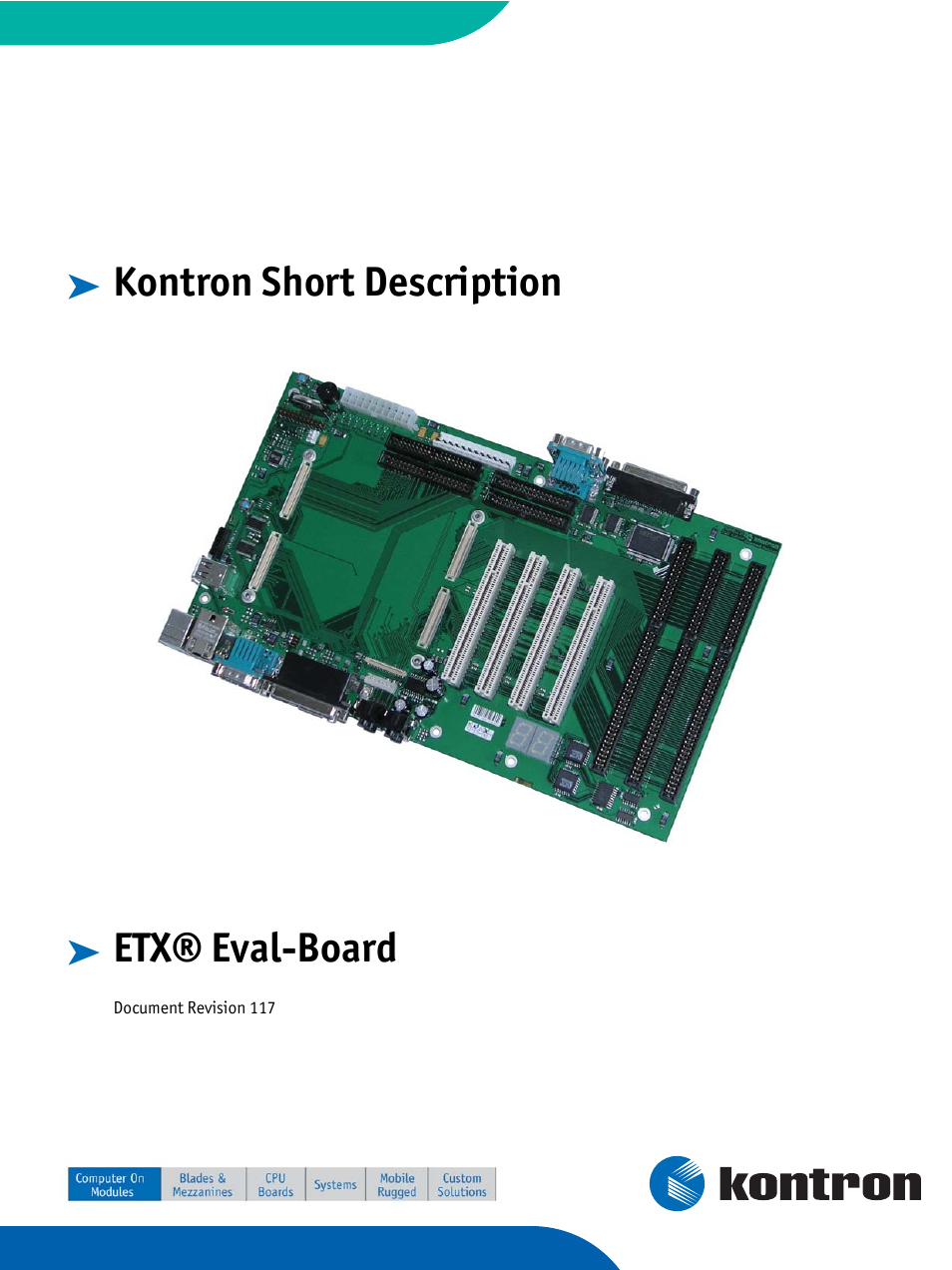 Kontron ETX-Starterkit User Manual | 16 pages