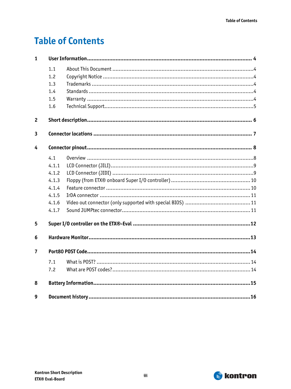 Kontron ETX-Starterkit User Manual | Page 3 / 16