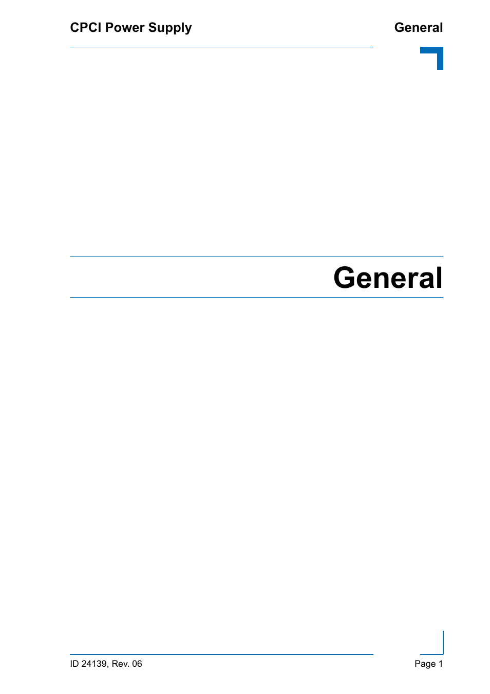 General | Kontron CPCI User Manual | Page 15 / 22