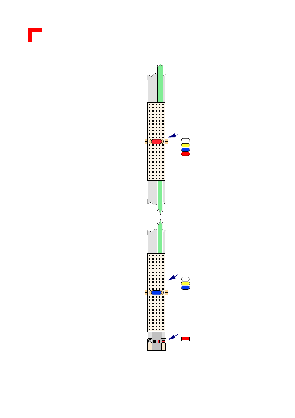 5 coding keys, Coding keys, Board/rack coding keys | General cpci backplane, Pci connectors, P1 and p4 | Kontron CPCI Generic backplane User Manual | Page 26 / 29