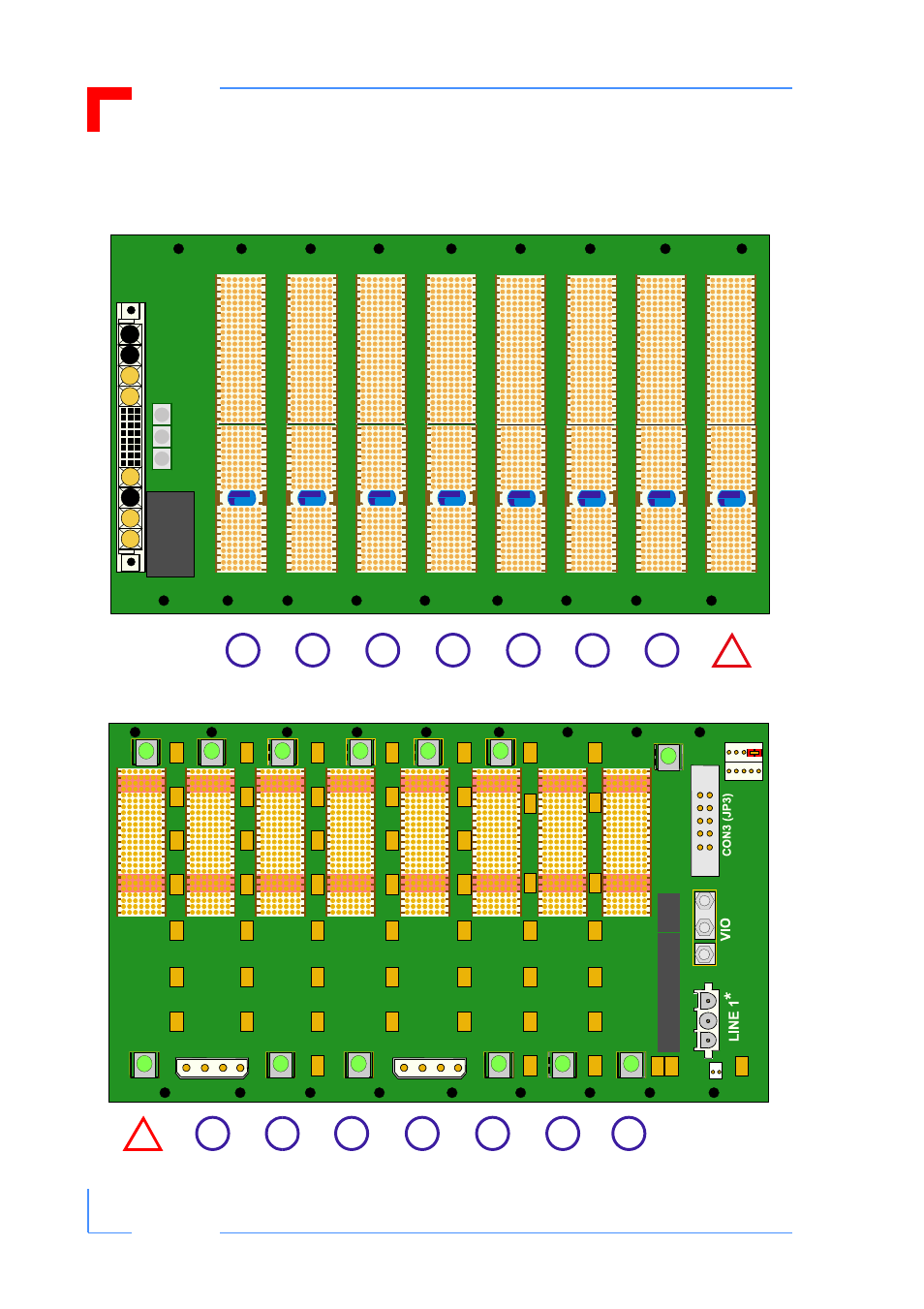 Board layout, Pd05: cp3-bp8-m-rio cpci backplane | Kontron CP3-BP8-M-RIO User Manual | Page 4 / 10