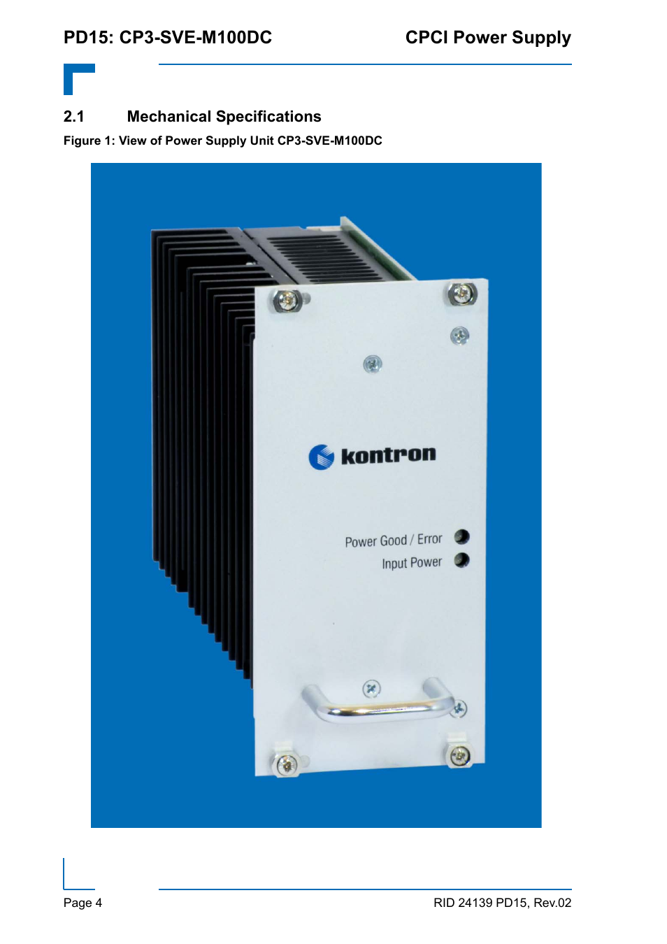 Kontron CP3-SVE-M100DC User Manual | Page 4 / 12