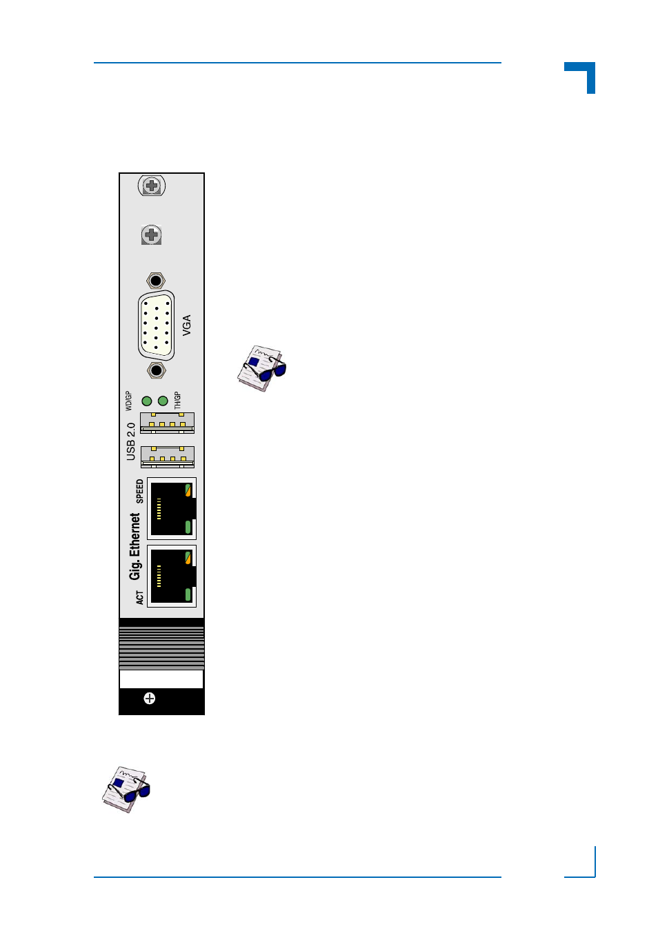 2 front panel, Front panel - 7, Cp305 4hp front panel - 7 | Cp305 introduction | Kontron CP305 User Manual | Page 27 / 36