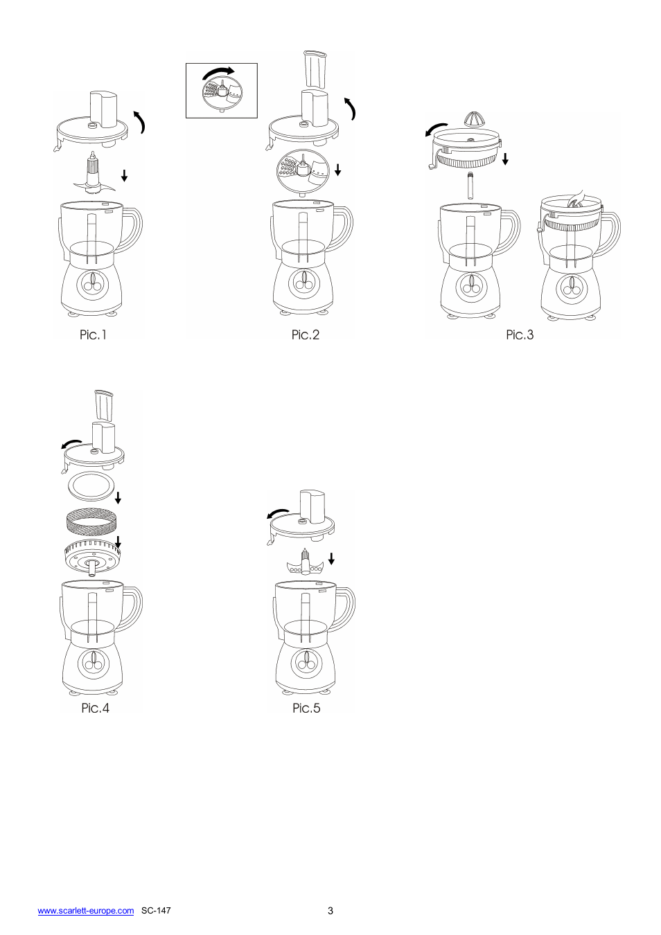 Scarlett SC-147 User Manual | Page 3 / 22