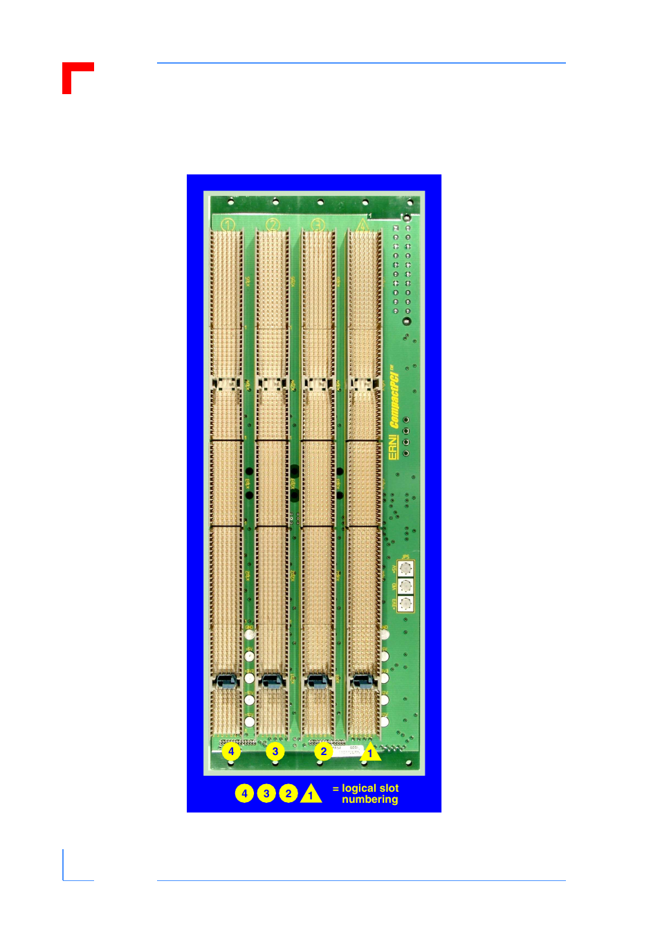 Board layout, Pd18: cp6-bp4-pb-rio cpci backplane | Kontron CP6-BP4-PB-RIO User Manual | Page 4 / 10