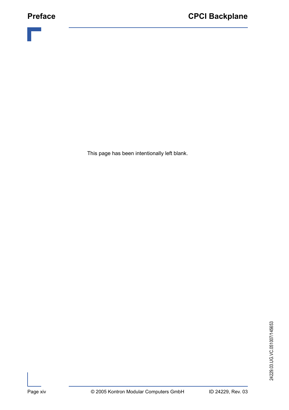 Preface cpci backplane | Kontron CPCI Backplane User Manual | Page 14 / 30