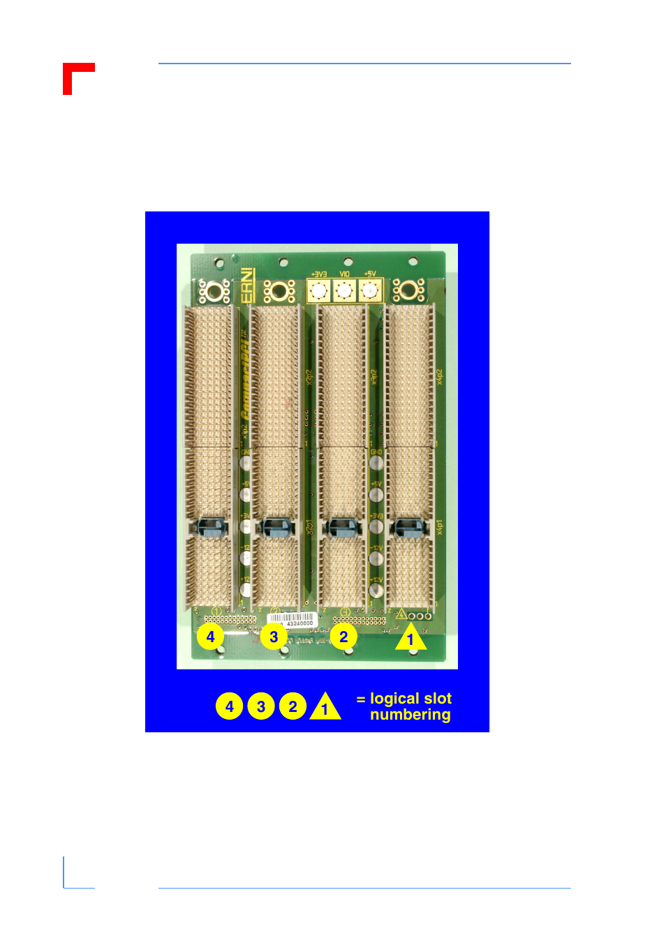 Board layout, Pd16: cp3-bp4-pb-rio cpci backplane | Kontron CP3-BP4-PB-RIO User Manual | Page 4 / 8