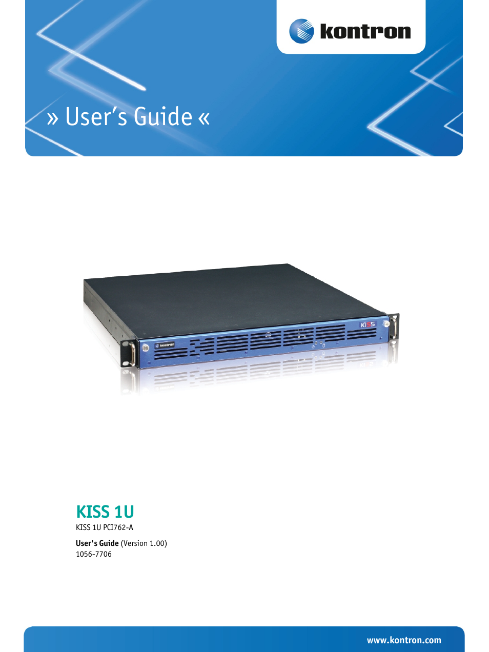 Kontron KISS 1U PCI 762 User Manual | 41 pages