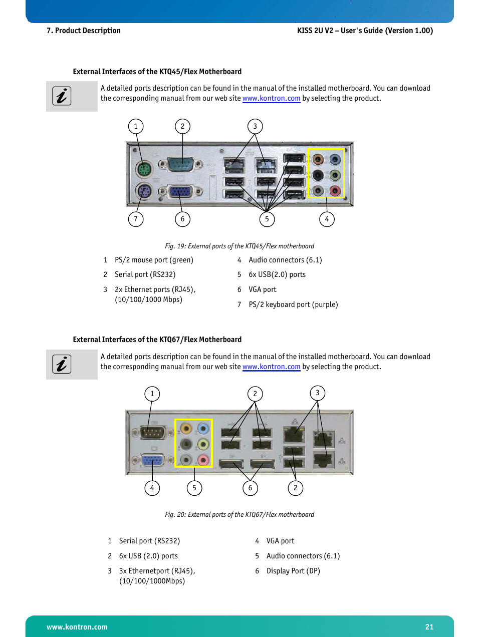 3 and fig. 19 | Kontron KISS 2U X9SCM Low profile User Manual | Page 23 / 50