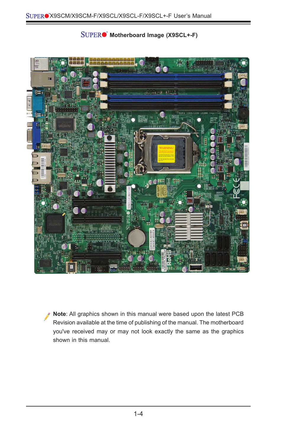 Kontron X9SCL+-F User Manual | Page 16 / 105