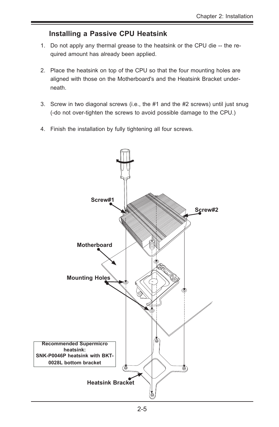 Installing a passive cpu heatsink | Kontron X9SCL+-F User Manual | Page 31 / 105