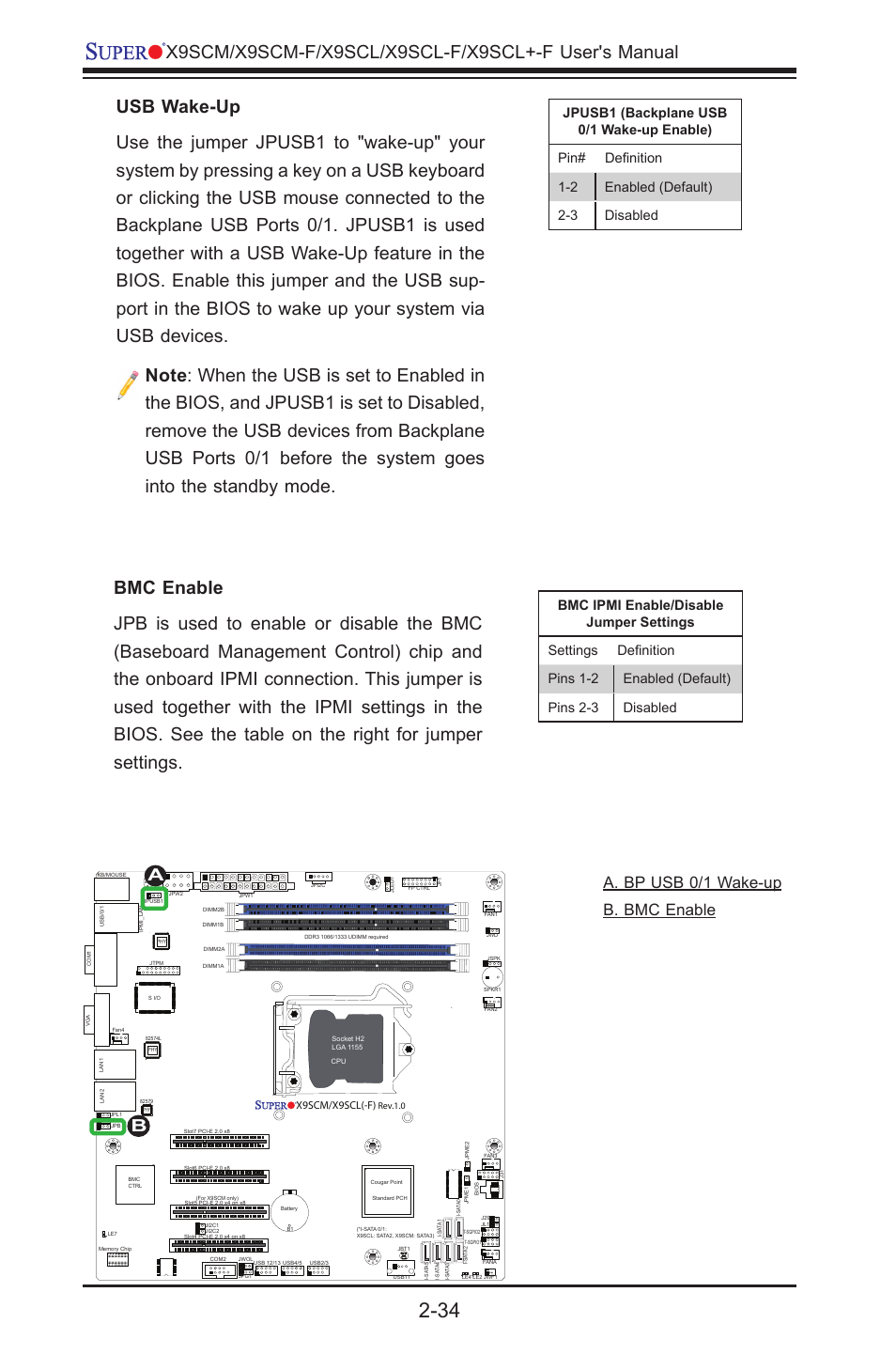 Aa. bp usb 0/1 wake-up b. bmc enable, X9scm/x9scl(-f) | Kontron X9SCL+-F User Manual | Page 60 / 105