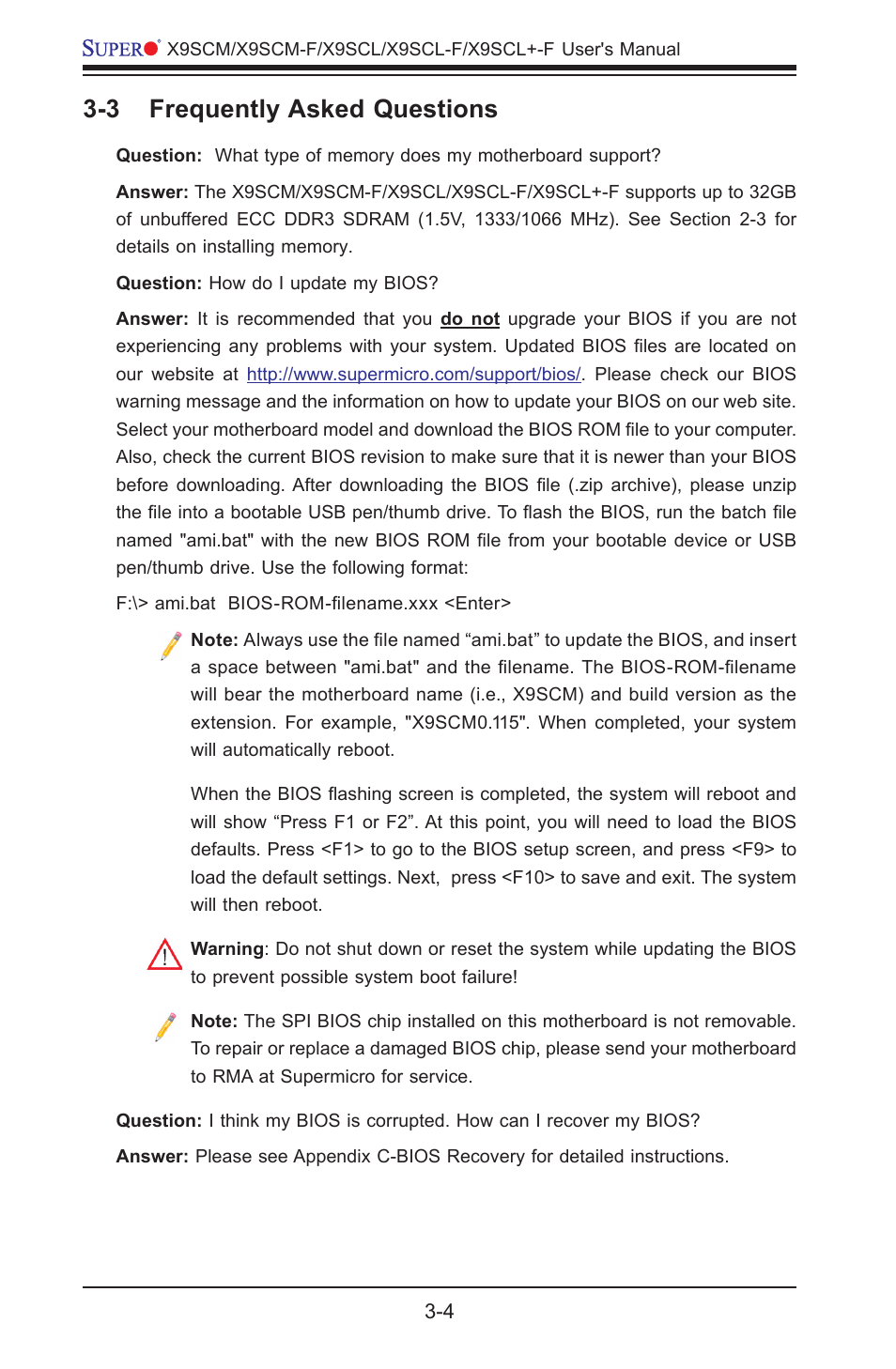 3 frequently asked questions | Kontron X9SCL+-F User Manual | Page 68 / 105