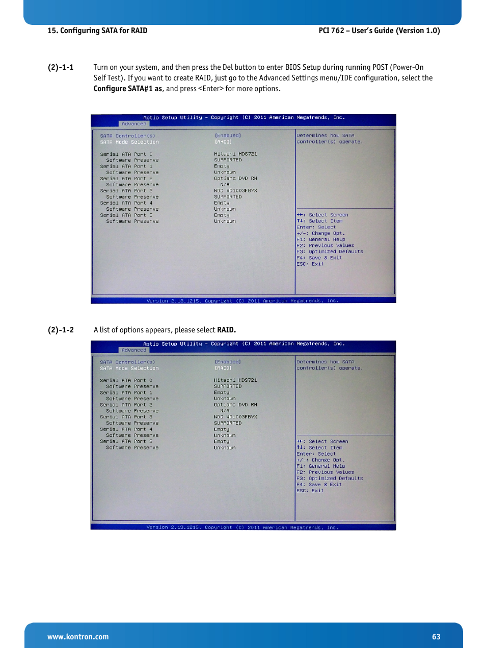 Kontron KISS 2U PCI 762 User Manual | Page 65 / 84