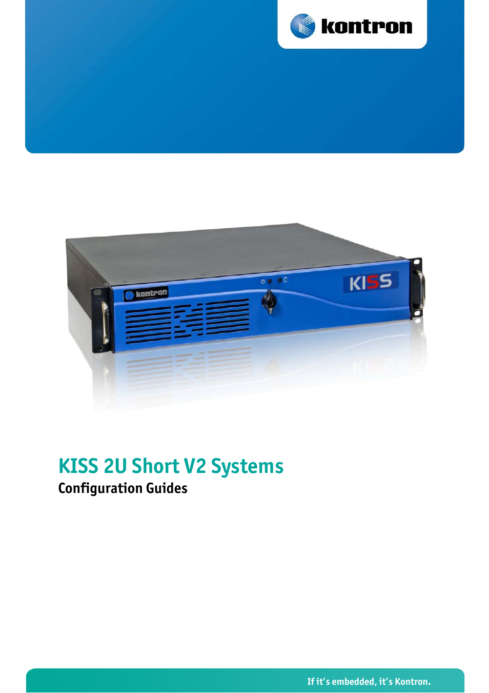 Kontron KISS 2U Short V2 Systems User Manual | 6 pages