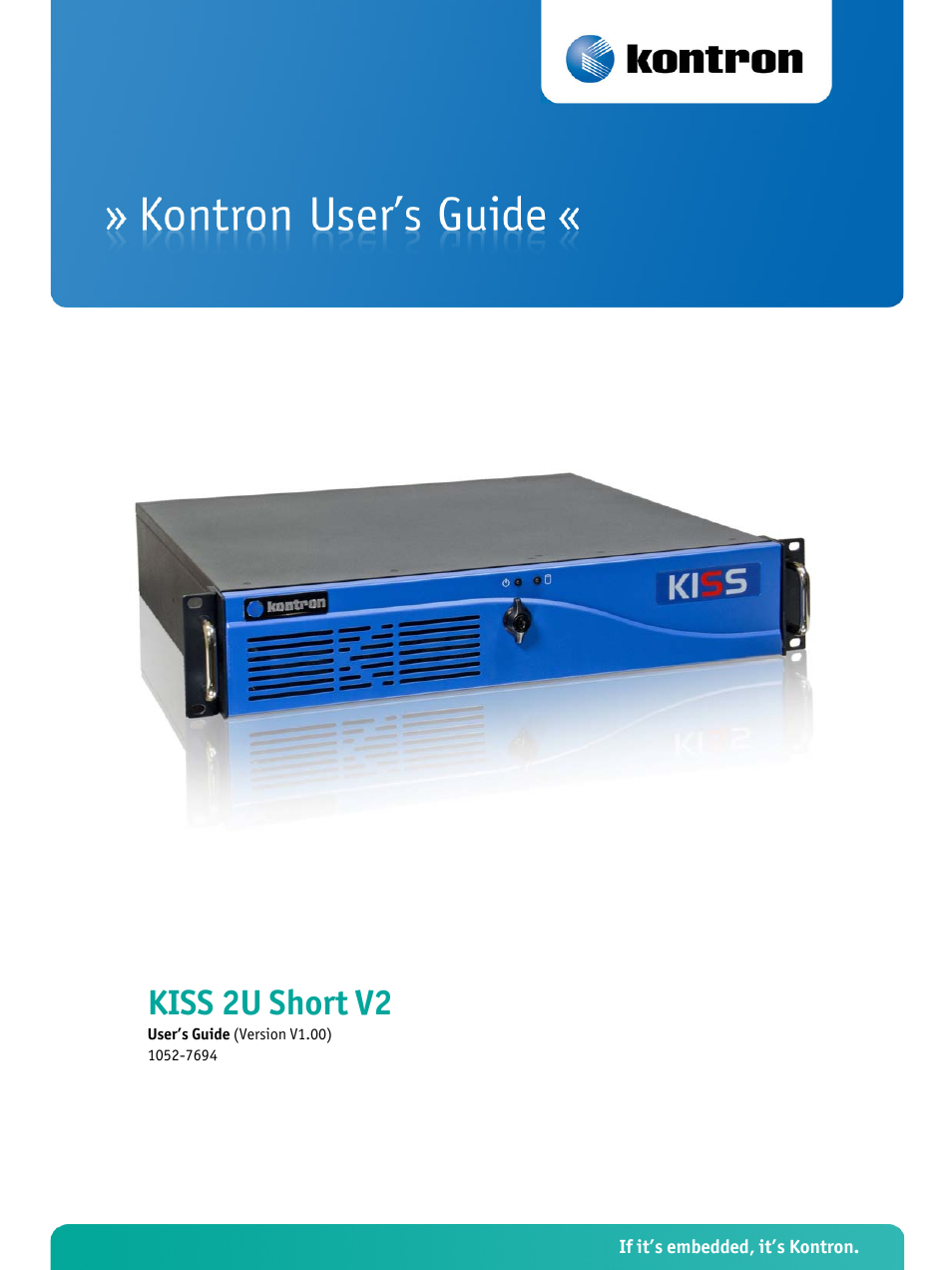 Kontron KISS 2U Short KTQ67 User Manual | 48 pages