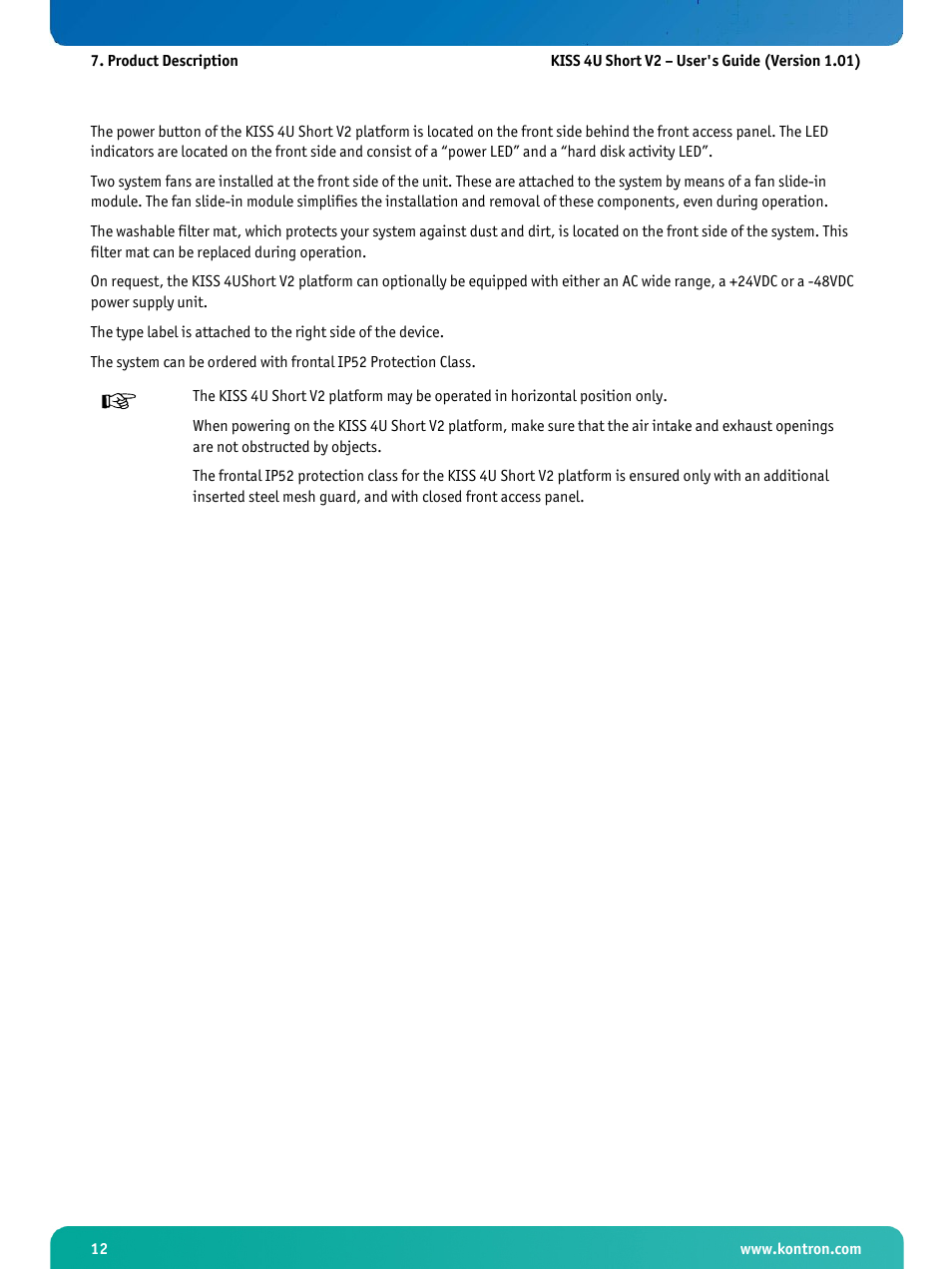 Kontron KISS 4U Short KTQ67Flex User Manual | Page 14 / 49