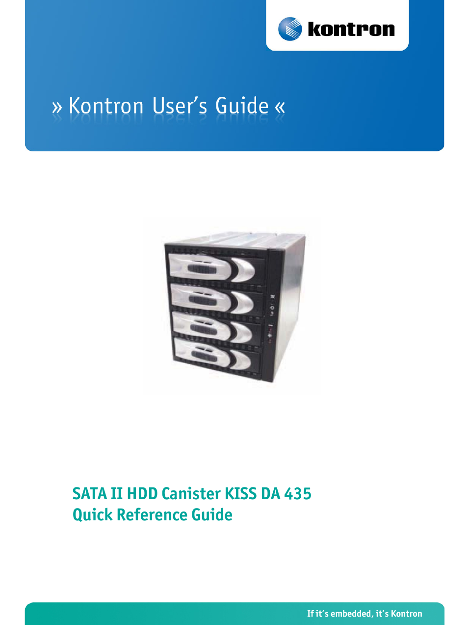 Kontron KISS DA335 User Manual | 10 pages