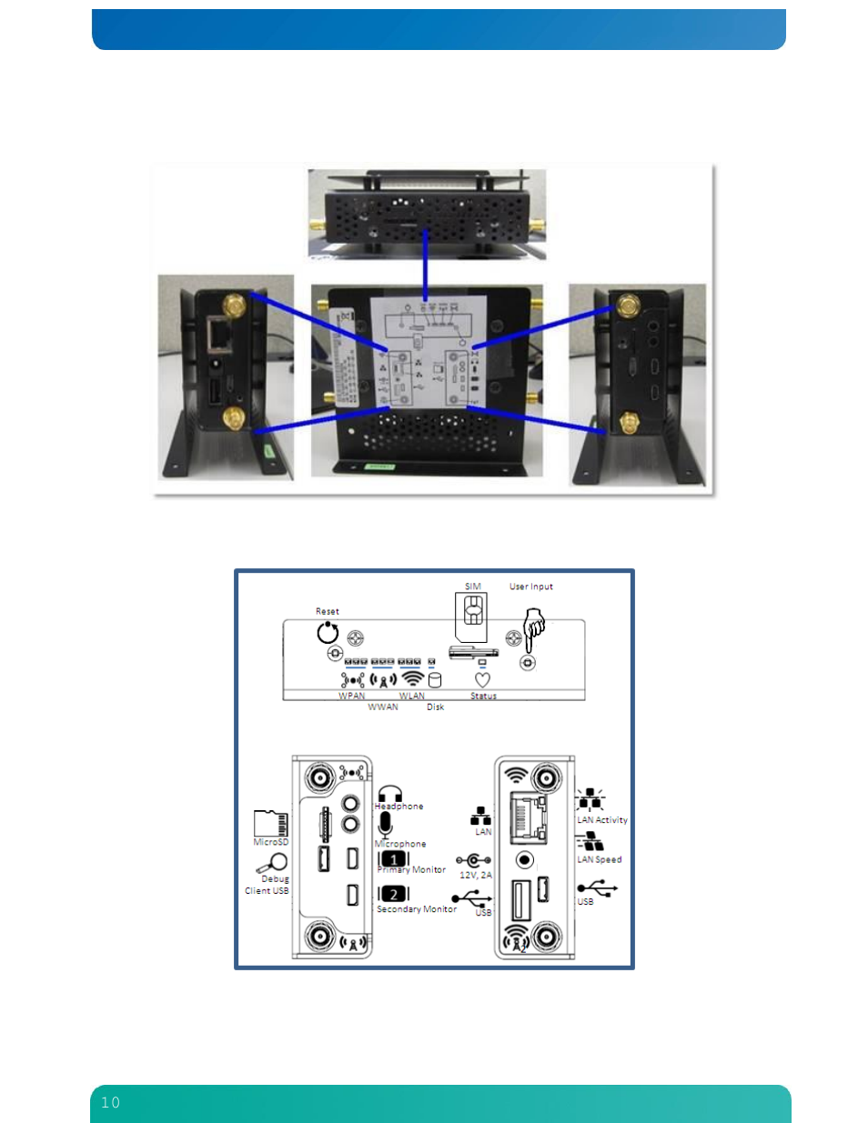2 kontron m2m system panel features | Kontron M2M Smart Services Developer Kit User Manual User Manual | Page 10 / 49