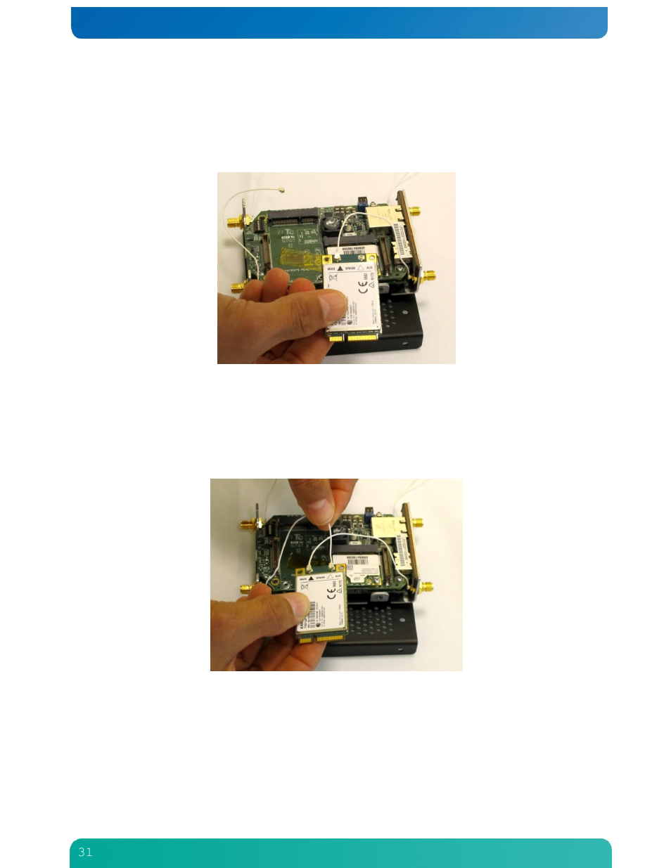 8 attaching and installing the module | Kontron M2M Smart Services Developer Kit User Manual User Manual | Page 31 / 49