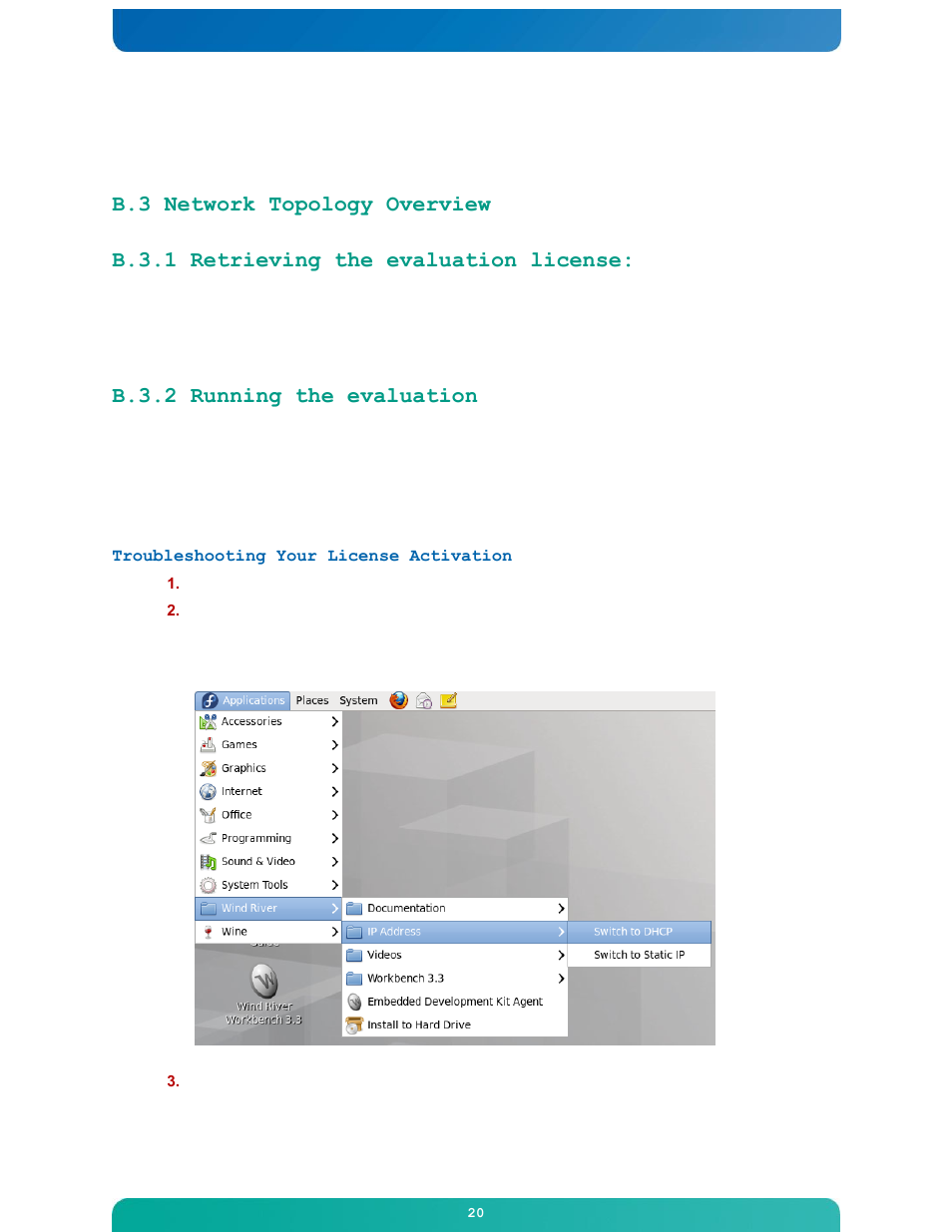 Appendix b: troubleshooting your evaluation setup, B.3.2 running the evaluation | Kontron M2M Smart Services Developer Kit Wind River Intelligent Device Platform User Manual | Page 20 / 31